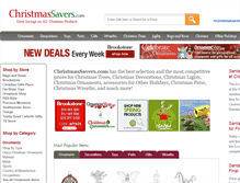 Tablet Screenshot of christmassavers.com